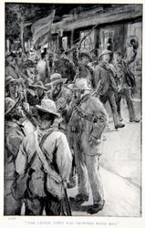 La petite ville était bondée d